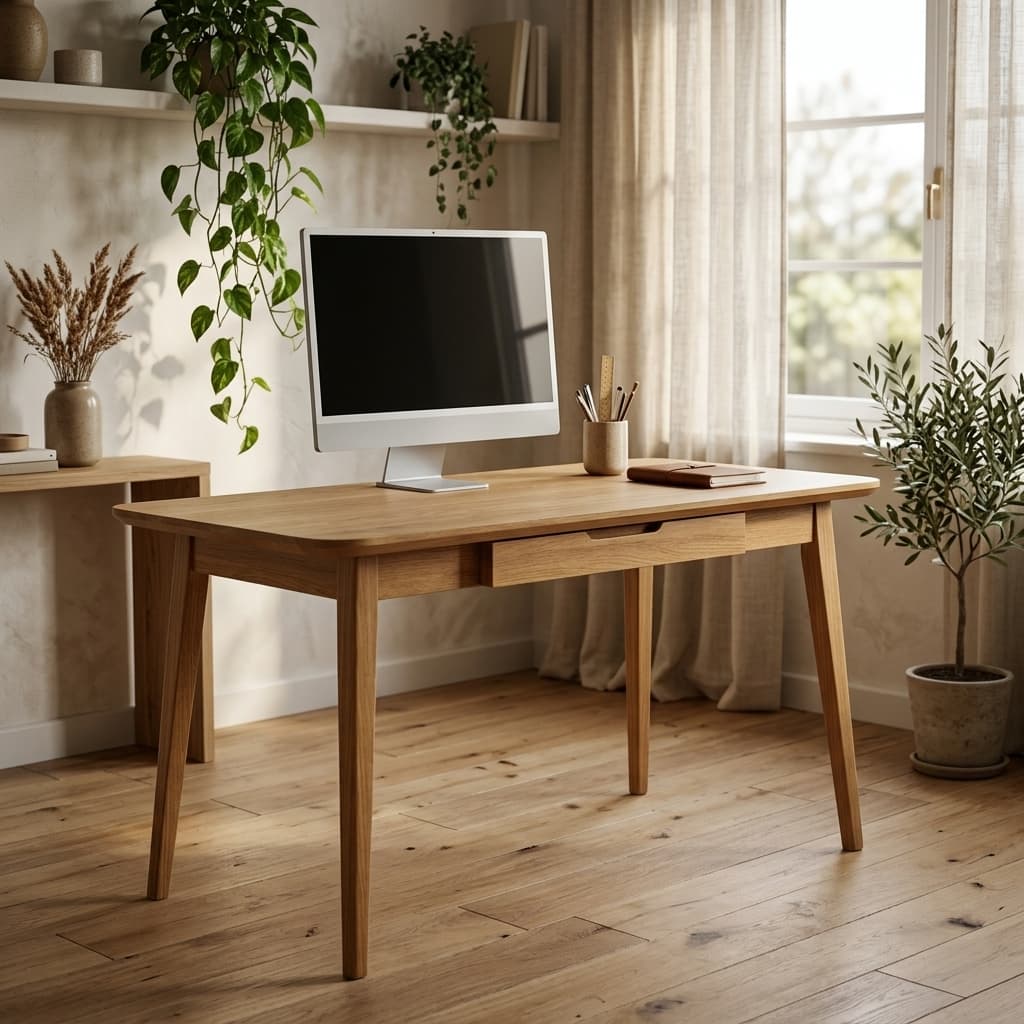 Arven Oak Desk - mood