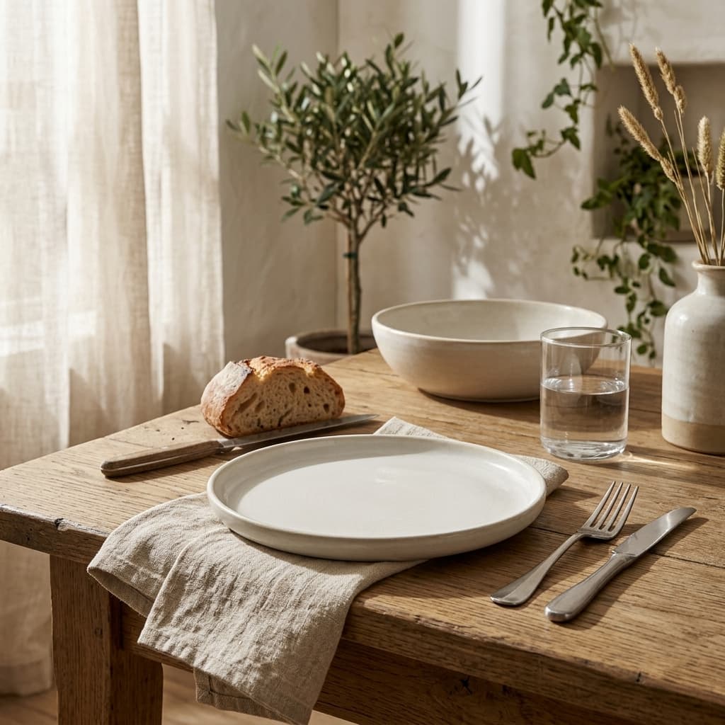 Elma Stoneware Side Plate - mood