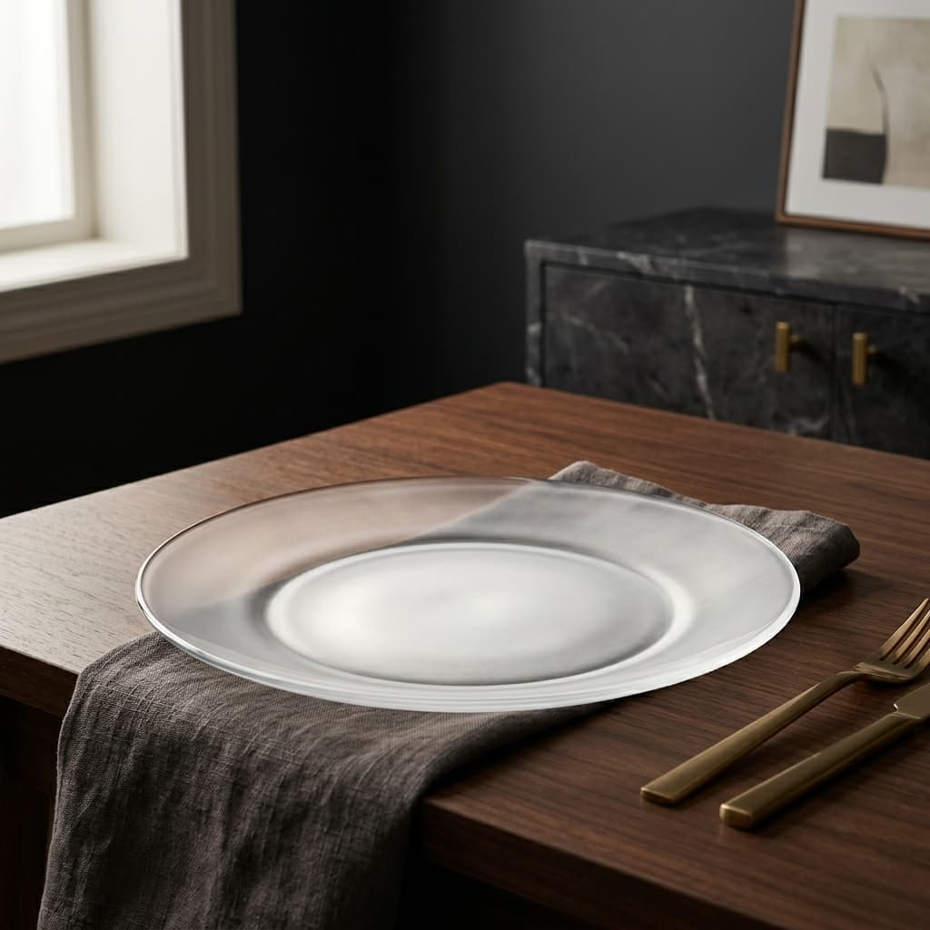 Nivea Frosted Glass Dessert Plate - mood