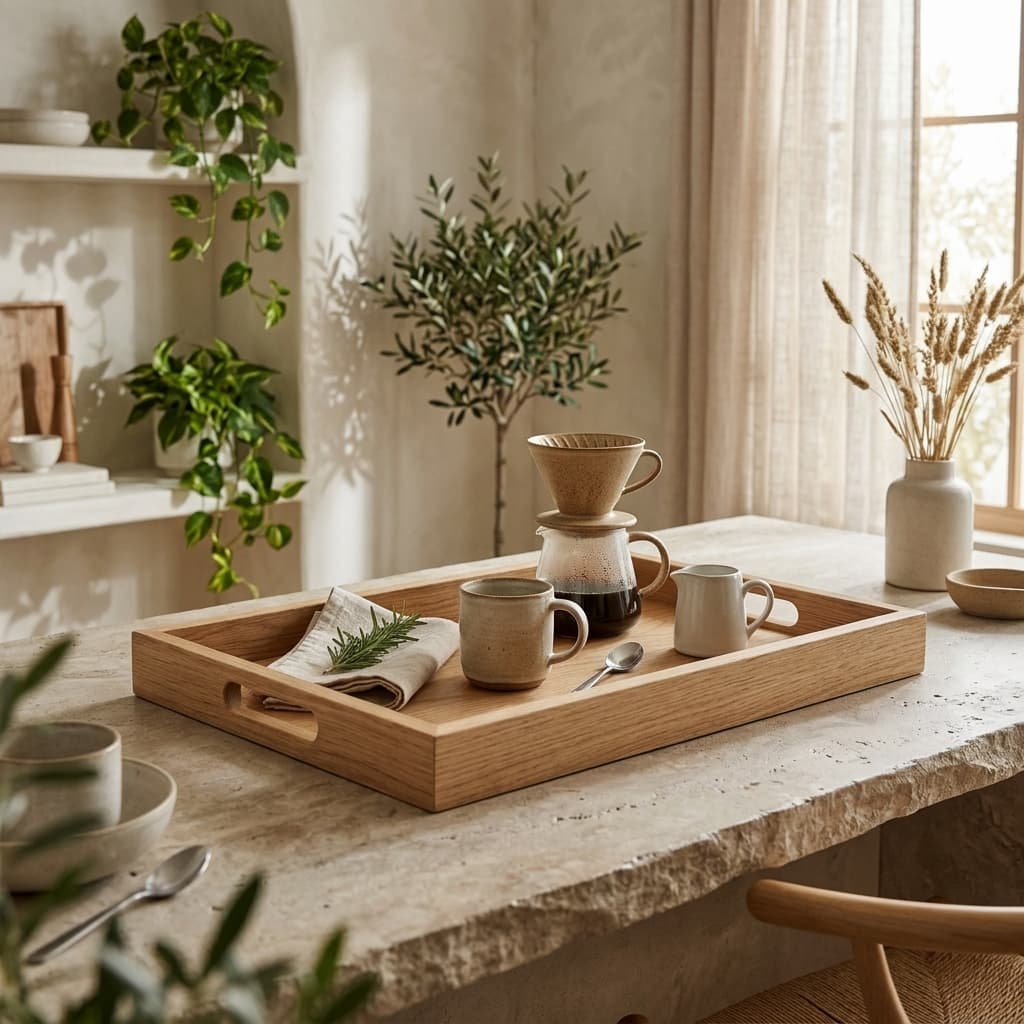 Arven Oak Serving Tray - mood