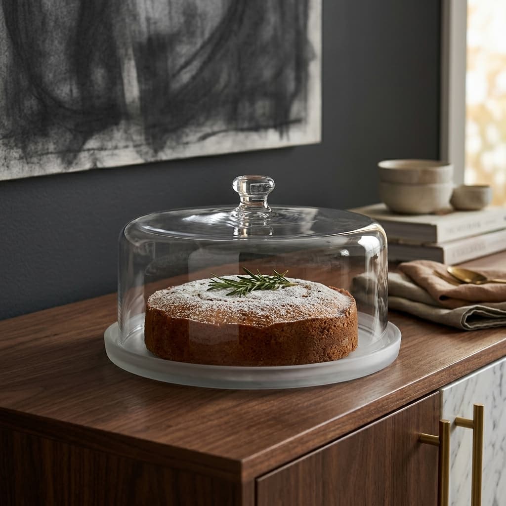 Nivea Glass Cake Dome with Plate - mood