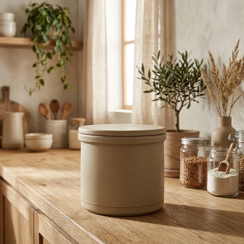 Elma Stoneware Storage Crock - mood