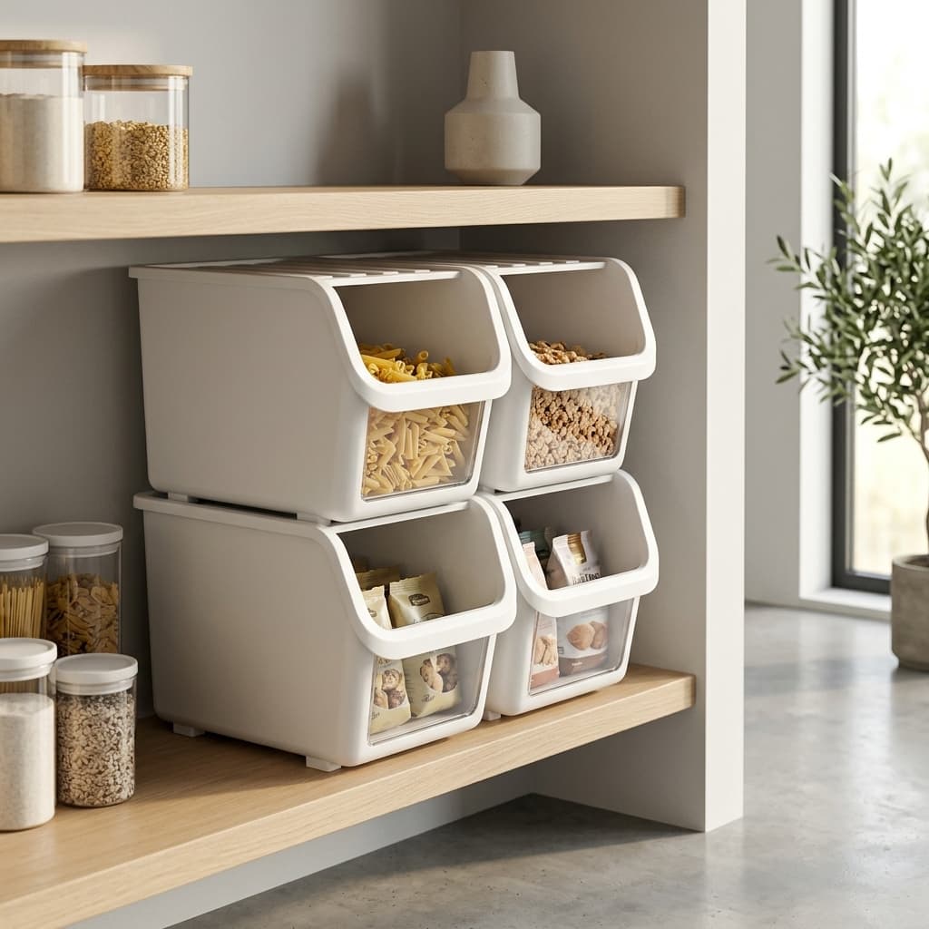 Talo Stackable Pantry Bin Set - mood