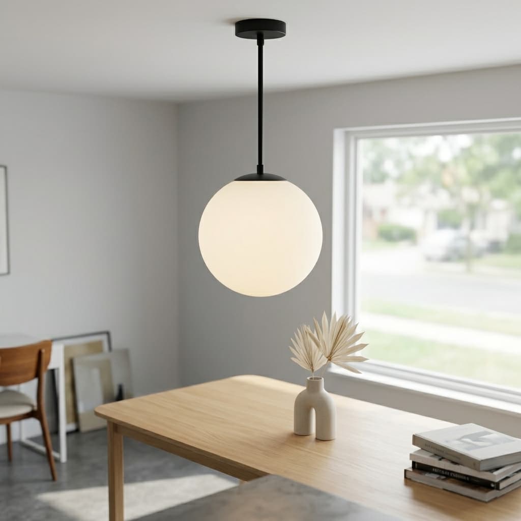 Sora Globe Pendant Light - mood