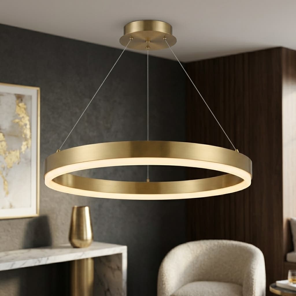 Sora Ring Ceiling Light - mood